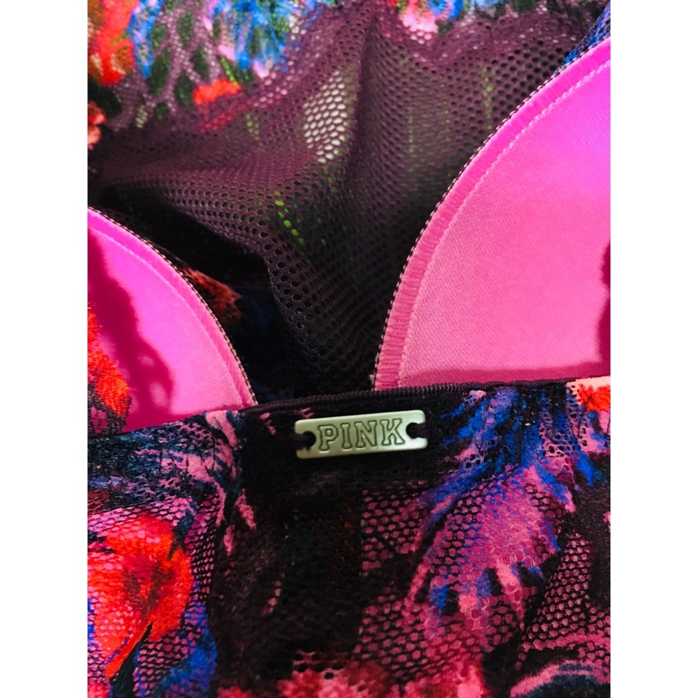 New~ PINK Victoria's Secret Tropical Bralette Bra - Picture 7 of 8